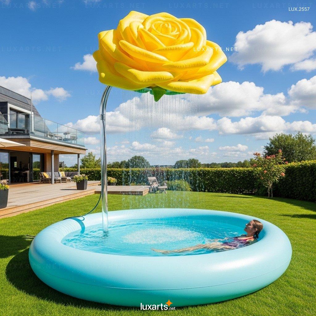 Inflatable Pool with Flower Shower – Fun & Relaxing Summer Water Play for Kids & Adults inflatable flower pool 10
