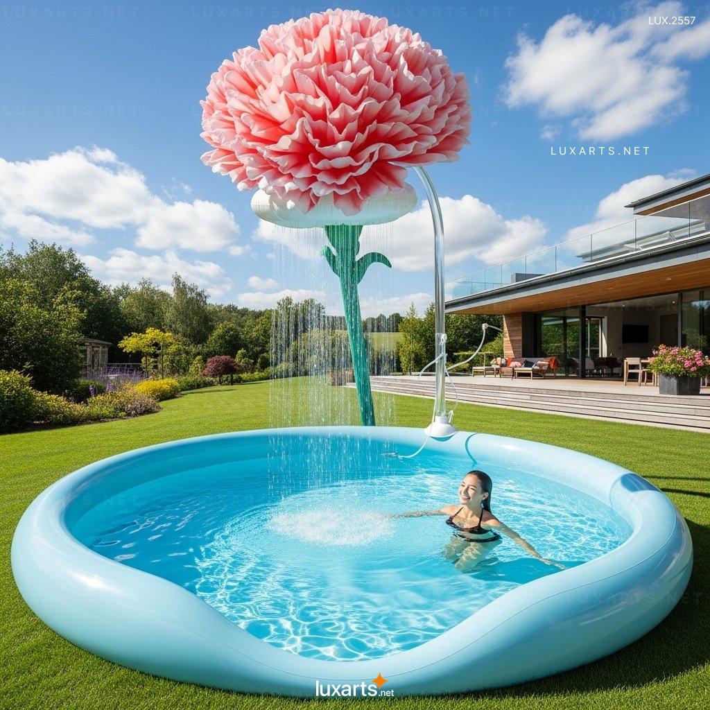 Inflatable Pool with Flower Shower – Fun & Relaxing Summer Water Play for Kids & Adults inflatable flower pool 11