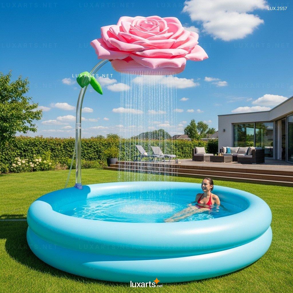 Inflatable Pool with Flower Shower – Fun & Relaxing Summer Water Play for Kids & Adults inflatable flower pool 12