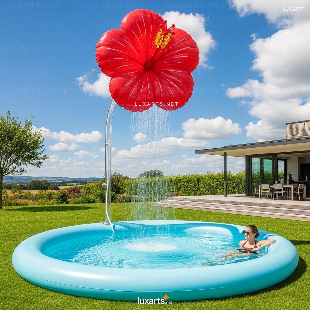 Inflatable Pool with Flower Shower – Fun & Relaxing Summer Water Play for Kids & Adults inflatable flower pool 5