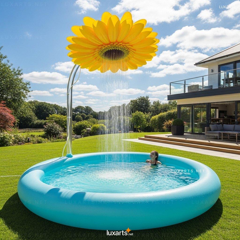 Inflatable Pool with Flower Shower – Fun & Relaxing Summer Water Play for Kids & Adults inflatable flower pool 6