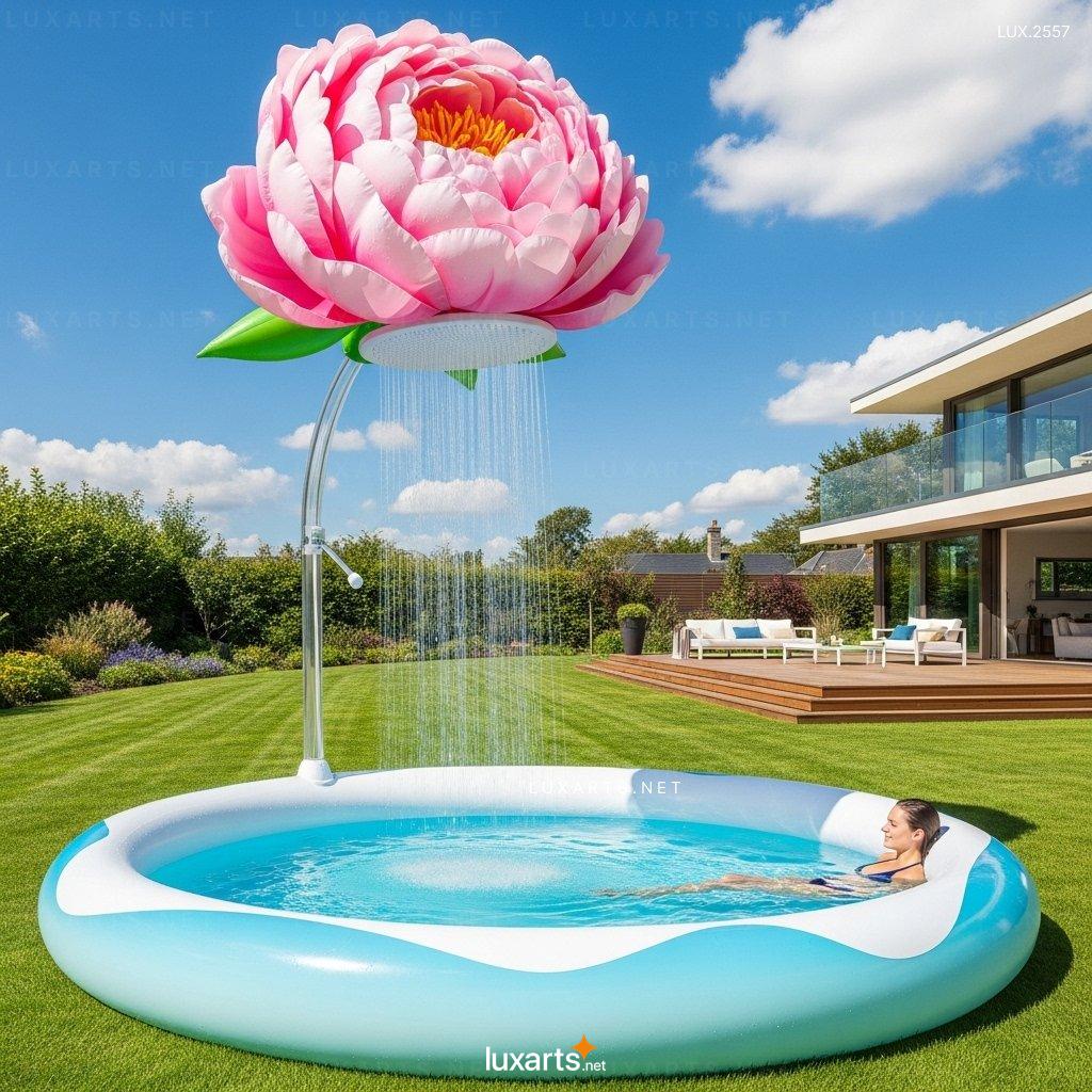 Inflatable Pool with Flower Shower – Fun & Relaxing Summer Water Play for Kids & Adults inflatable flower pool 7