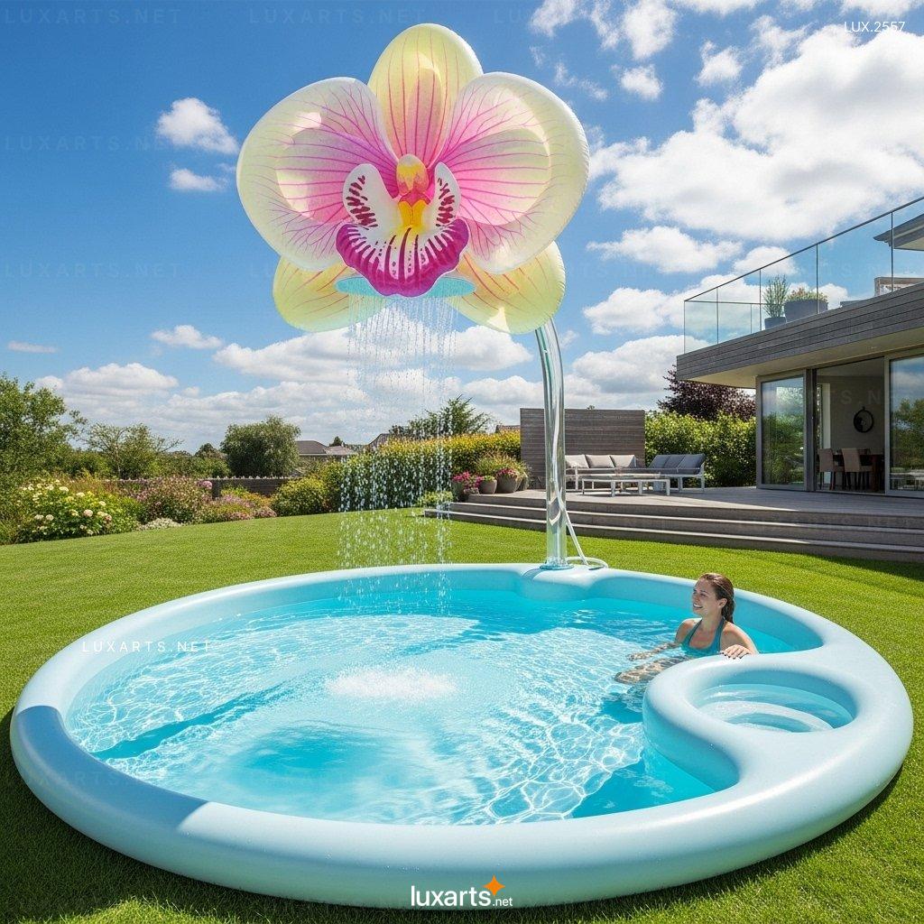 Inflatable Pool with Flower Shower – Fun & Relaxing Summer Water Play for Kids & Adults inflatable flower pool 9