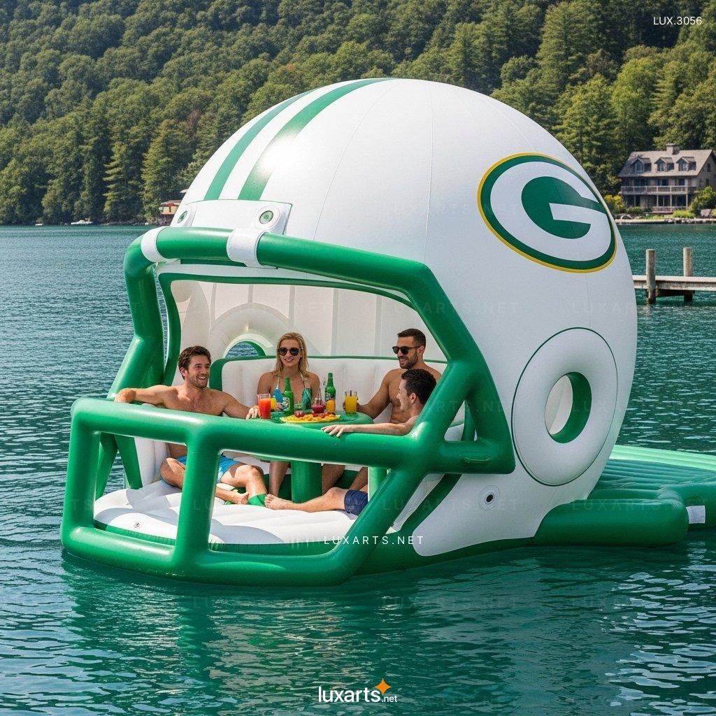 Giant Inflatable Football Helmet Shaped Lake Floats – Huge Blow Up Swim Ring for Pool & Beach inflatable football helmet lake floats 10