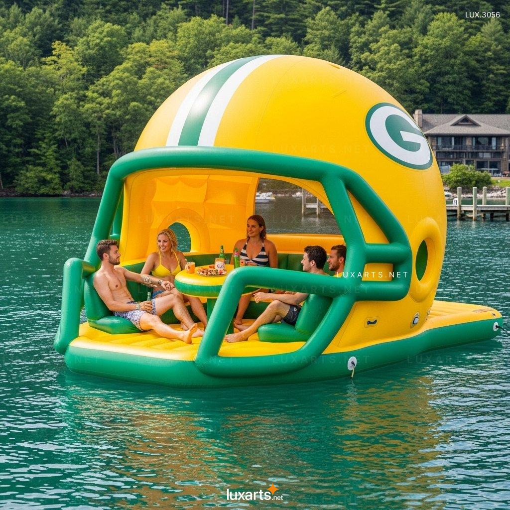 Giant Inflatable Football Helmet Shaped Lake Floats – Huge Blow Up Swim Ring for Pool & Beach inflatable football helmet lake floats 8