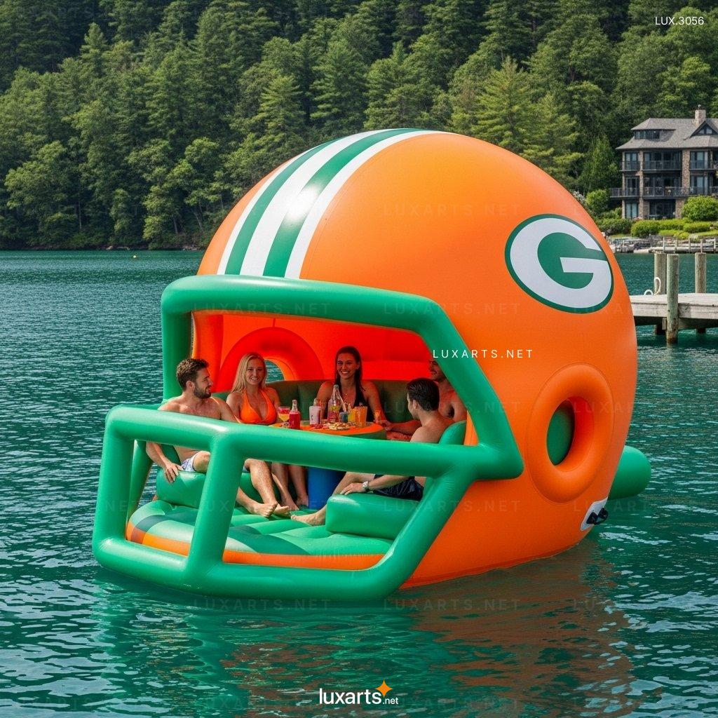 Giant Inflatable Football Helmet Shaped Lake Floats – Huge Blow Up Swim Ring for Pool & Beach inflatable football helmet lake floats 9