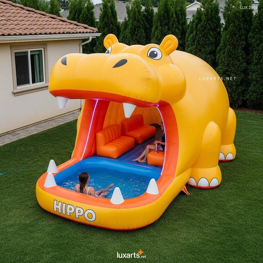 Inflatable Hippo Pool - Perfect Summer Inflatable Play Pool for All Ages inflatable hippo pool 10
