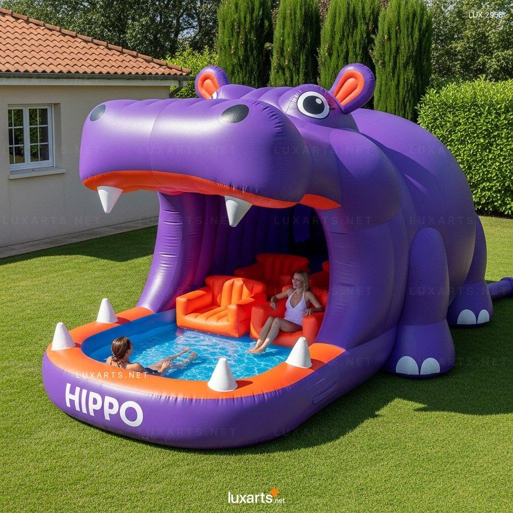 Inflatable Hippo Pool - Perfect Summer Inflatable Play Pool for All Ages inflatable hippo pool 9