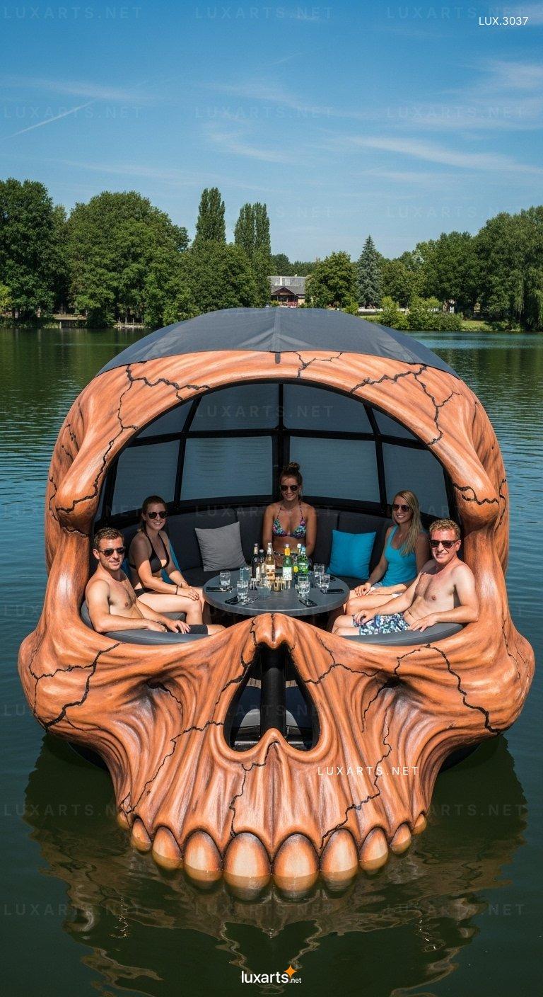 Inflatable Skull Lake Floats: Spooky & Fun Pool Accessories for Your Next Adventure inflatable skull lake floats 8