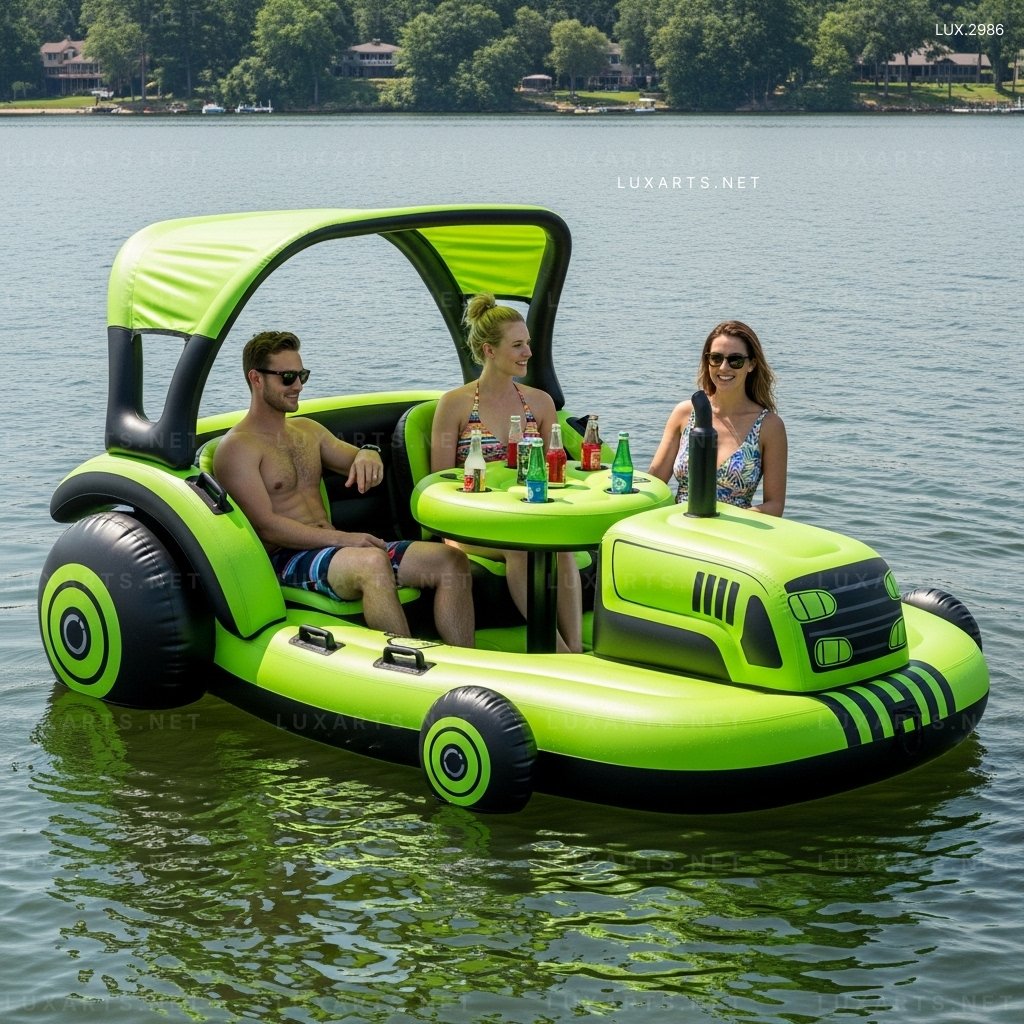 Ride a Giant Inflatable Tractor Lake Float – Unique Water Adventure! inflatable tractor lake floats 7
