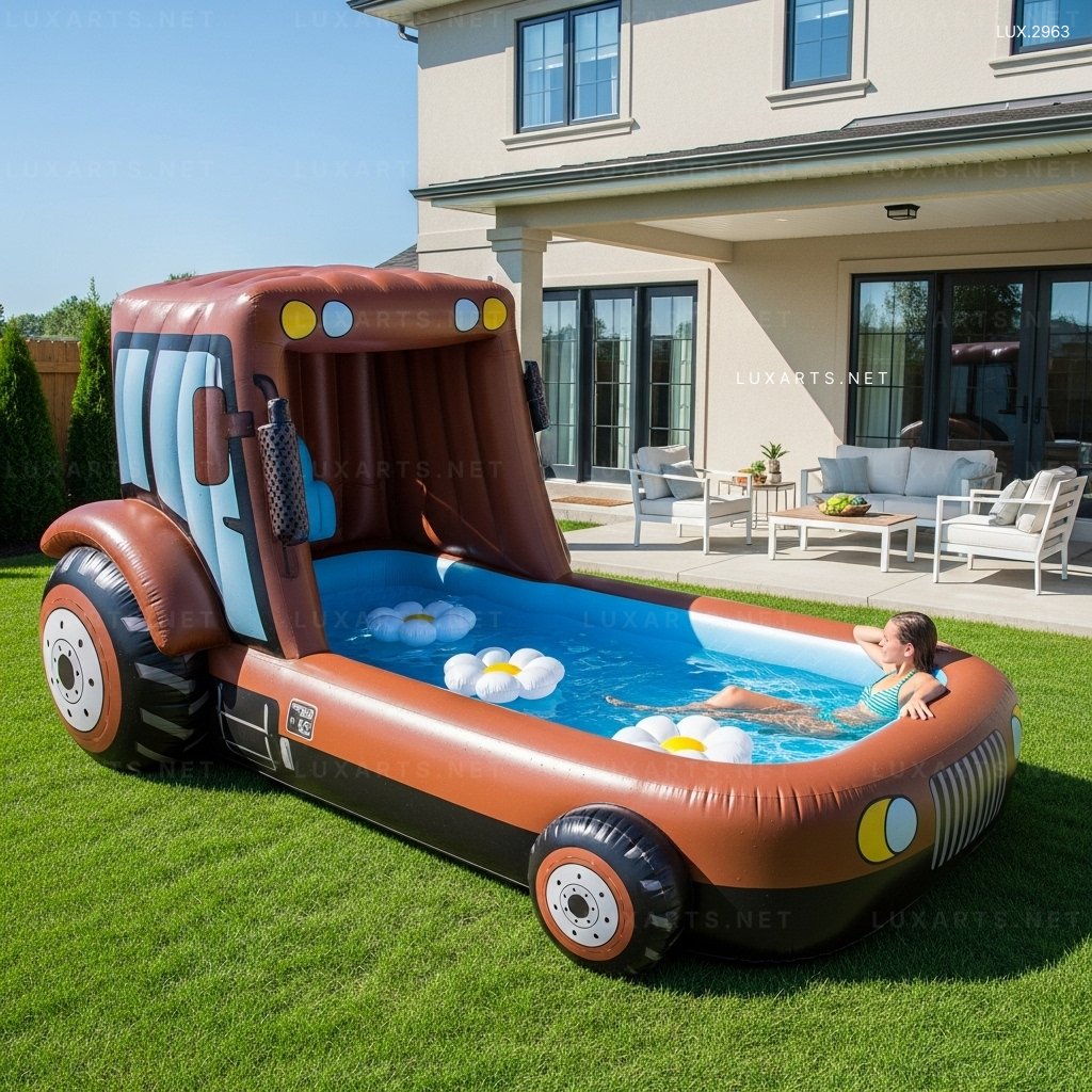 Large Inflatable Tractor Pool – Perfect for Backyard Summer Fun inflatable tractor pool 11