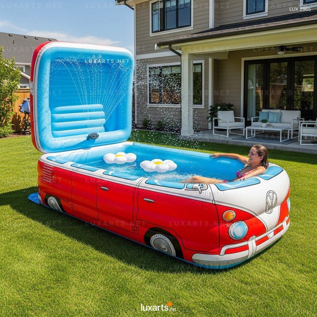 Inflatable VW Bus Shaped Pool: The Ultimate Summer Fun for Kids and Adults inflatable vw bus pool 7