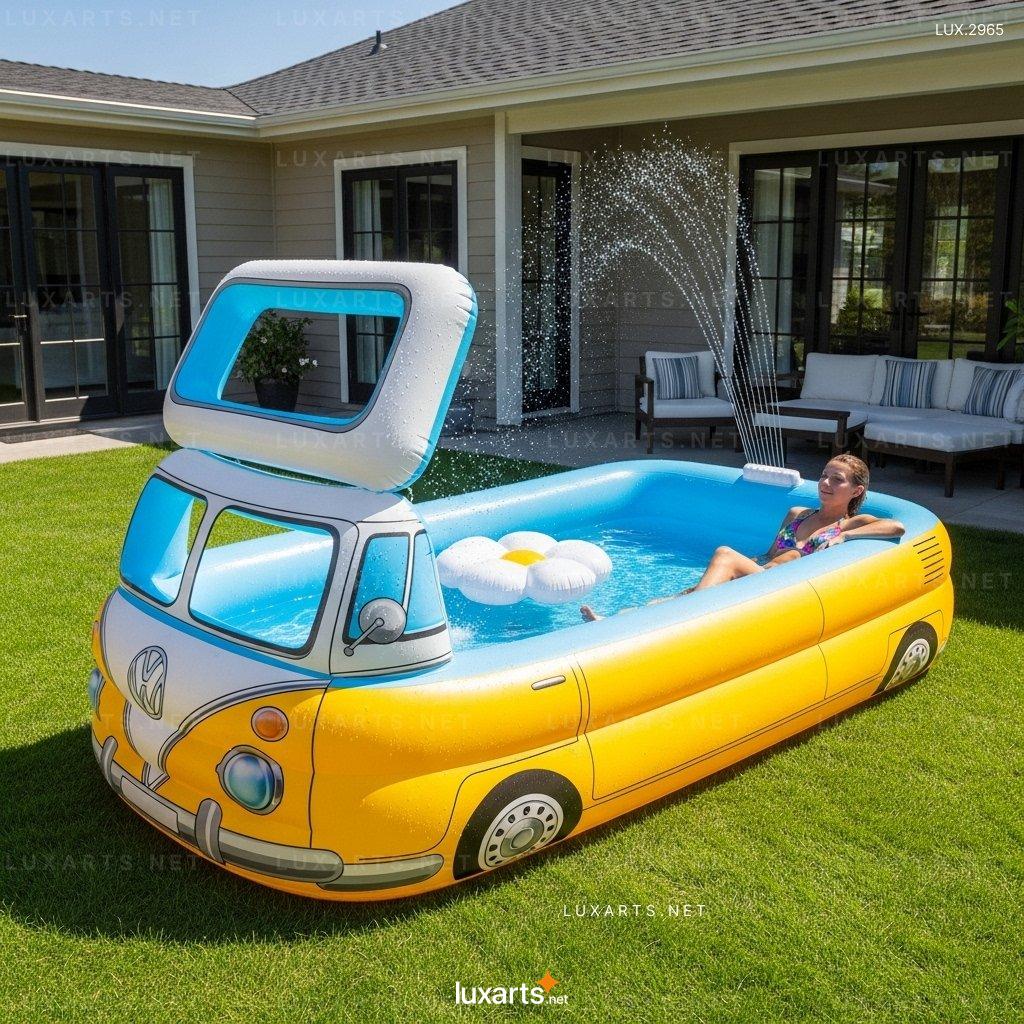 Inflatable VW Bus Shaped Pool: The Ultimate Summer Fun for Kids and Adults inflatable vw bus pool 9