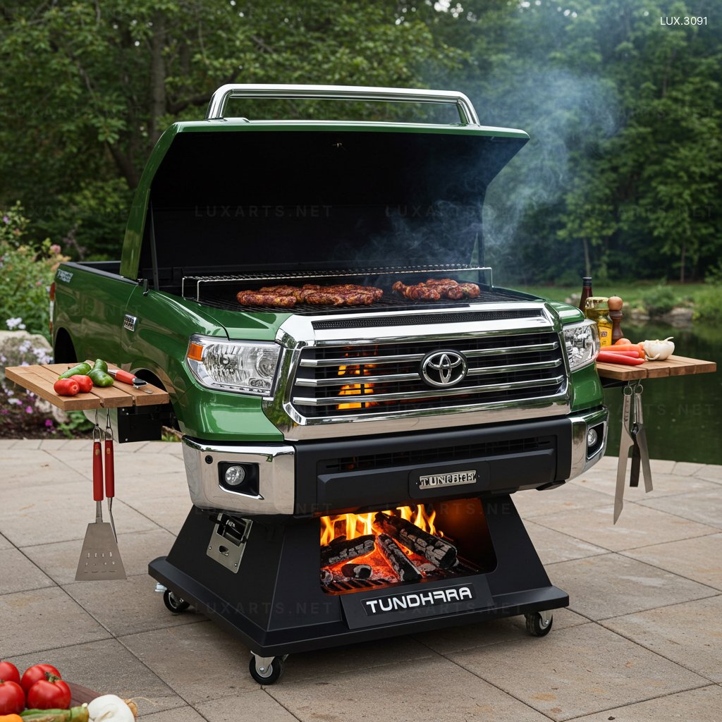 Pickup Truck Inspired BBQ Grill – Unique Outdoor Cooking Experience pickup truck bbq grill 6