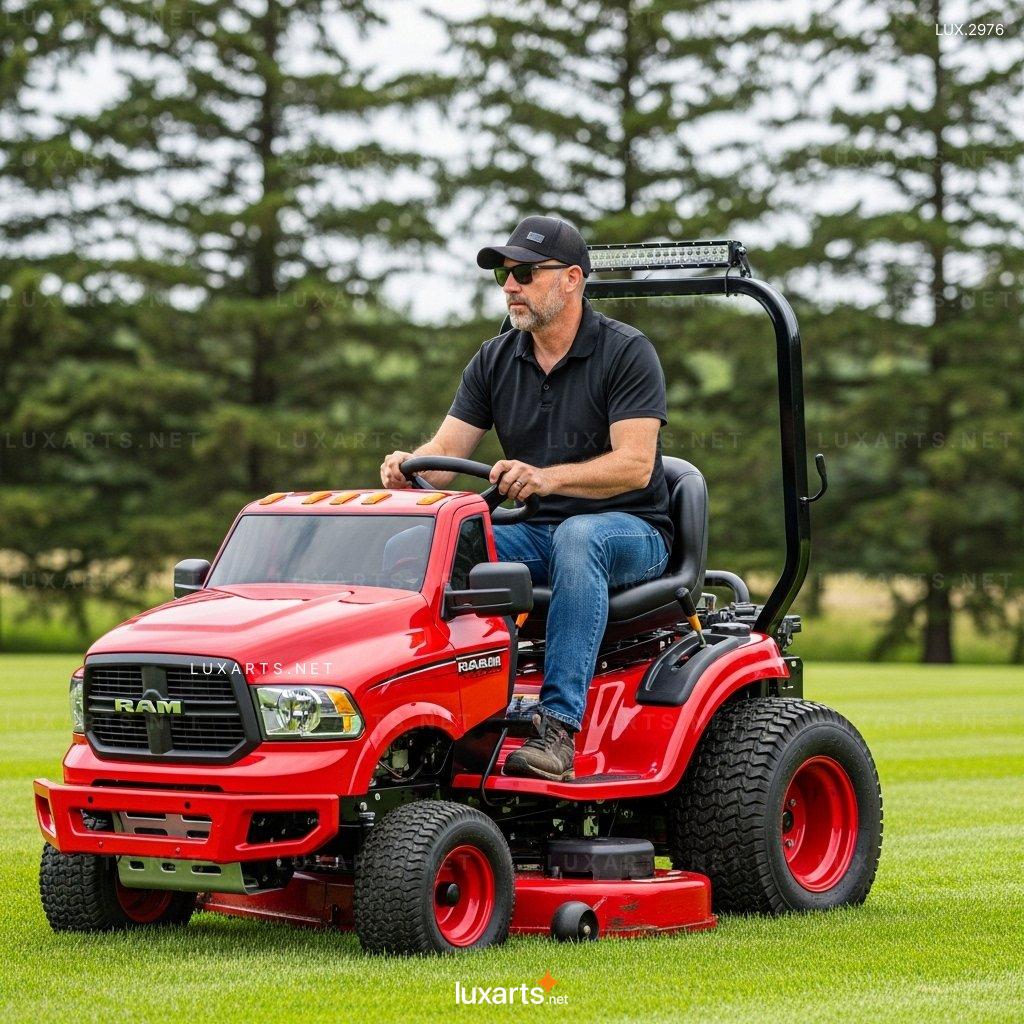Semi-Truck Shaped Lawn Mowers – Unique Garden Tools for Truck Lovers semi truck lawn mowers 3