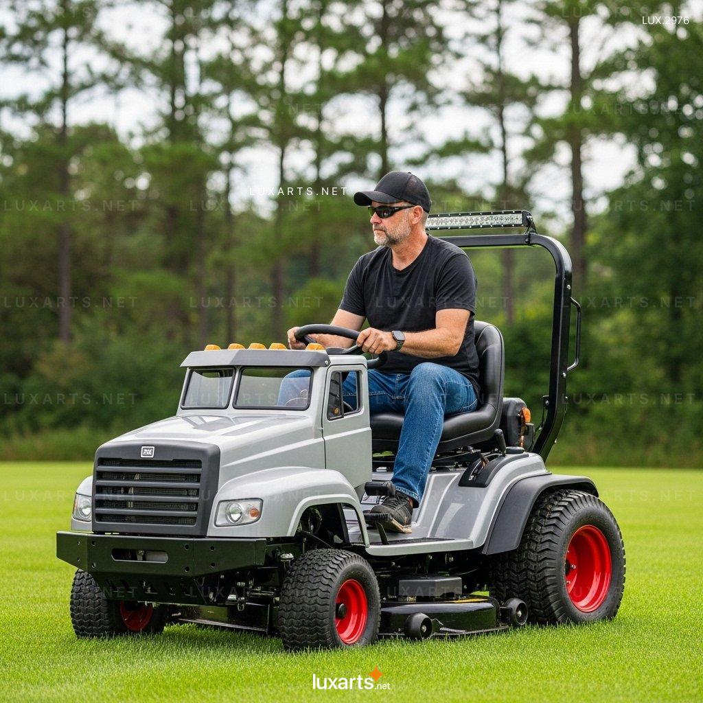 Semi-Truck Shaped Lawn Mowers – Unique Garden Tools for Truck Lovers semi truck lawn mowers 4