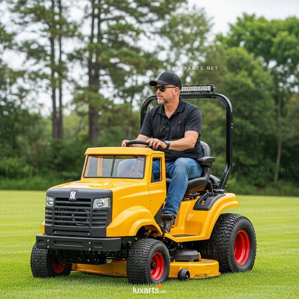 Semi-Truck Shaped Lawn Mowers – Unique Garden Tools for Truck Lovers semi truck lawn mowers 8