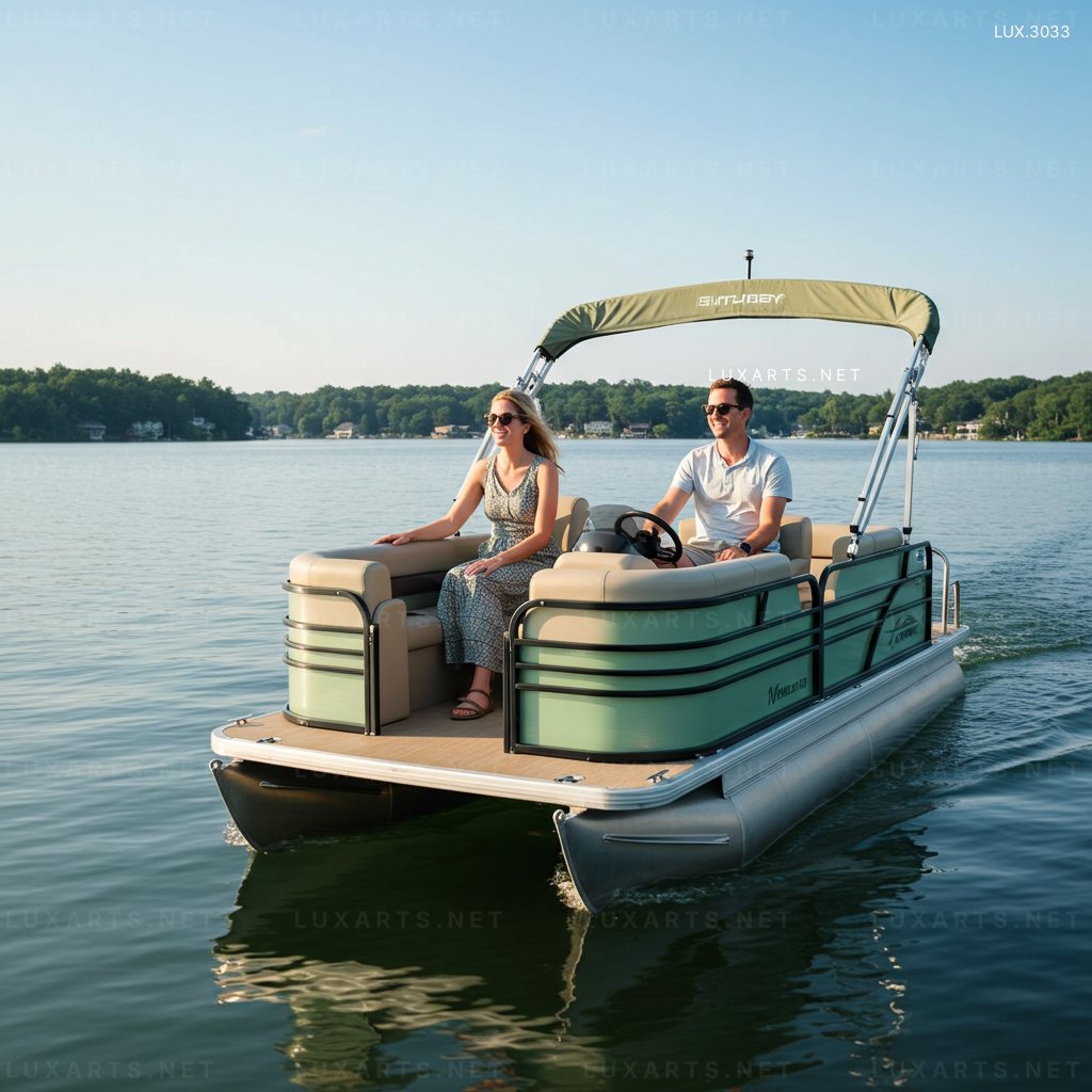 Tiny Pontoon Boat for Lake Adventures – Durable, Stylish, and Space-Saving small pontoon boat 2