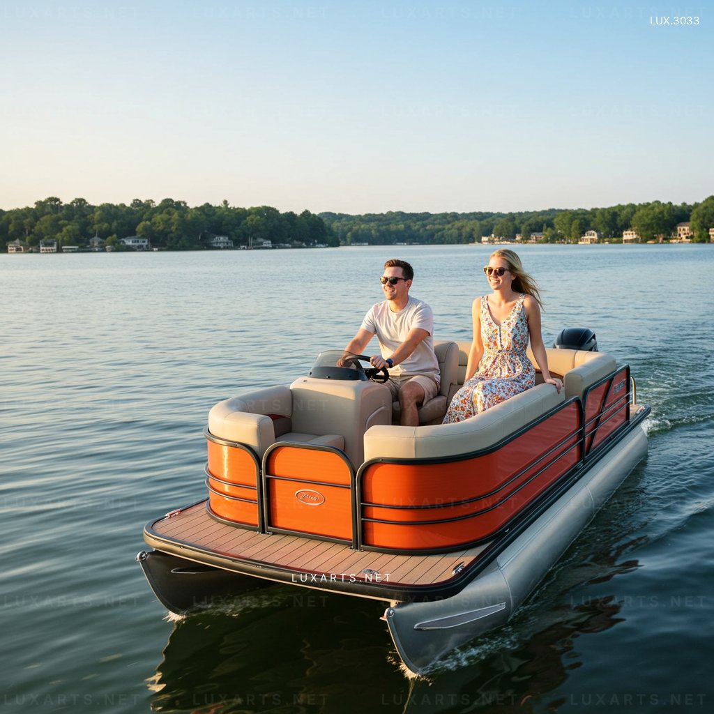Tiny Pontoon Boat for Lake Adventures – Durable, Stylish, and Space-Saving small pontoon boat 6