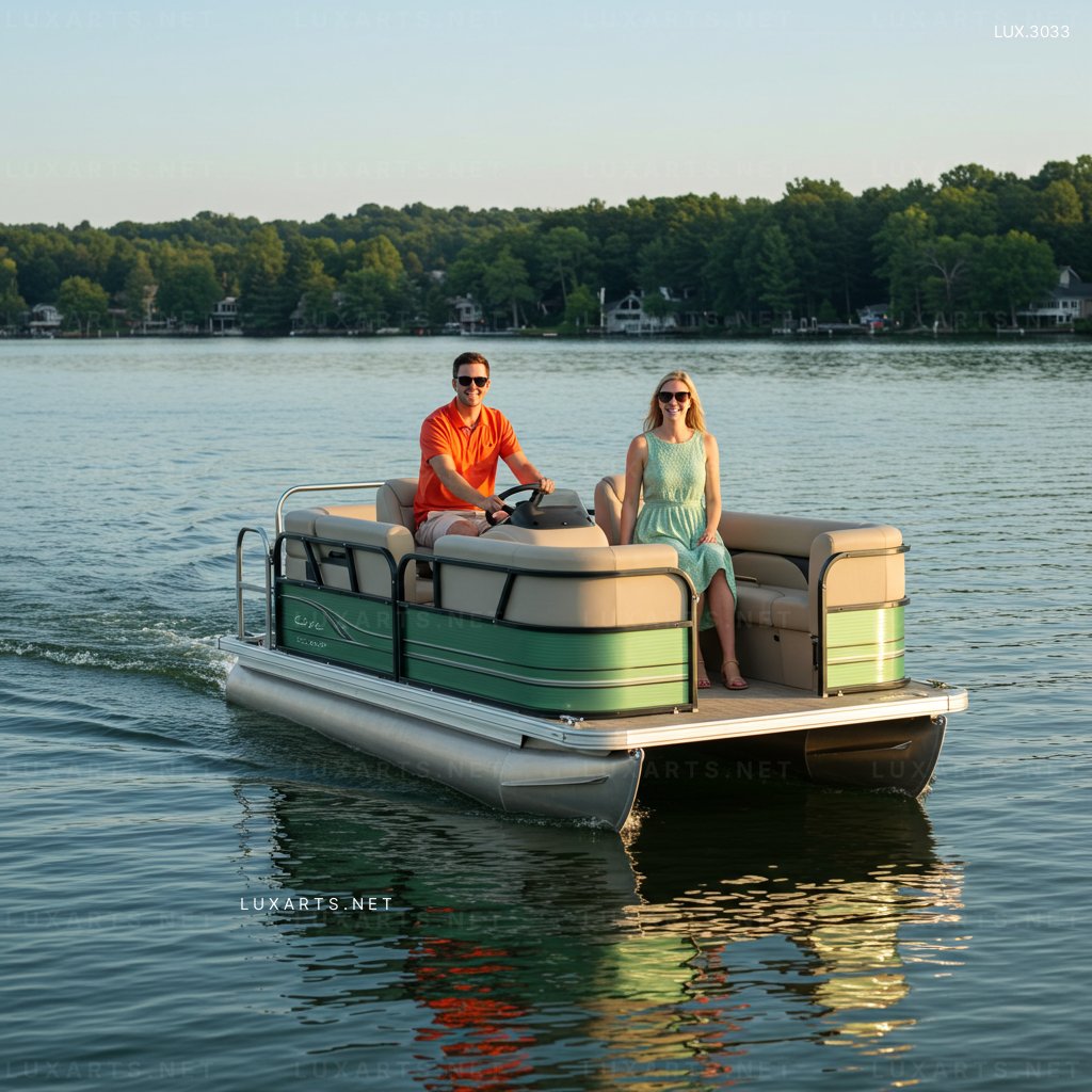 Tiny Pontoon Boat for Lake Adventures – Durable, Stylish, and Space-Saving small pontoon boat 8