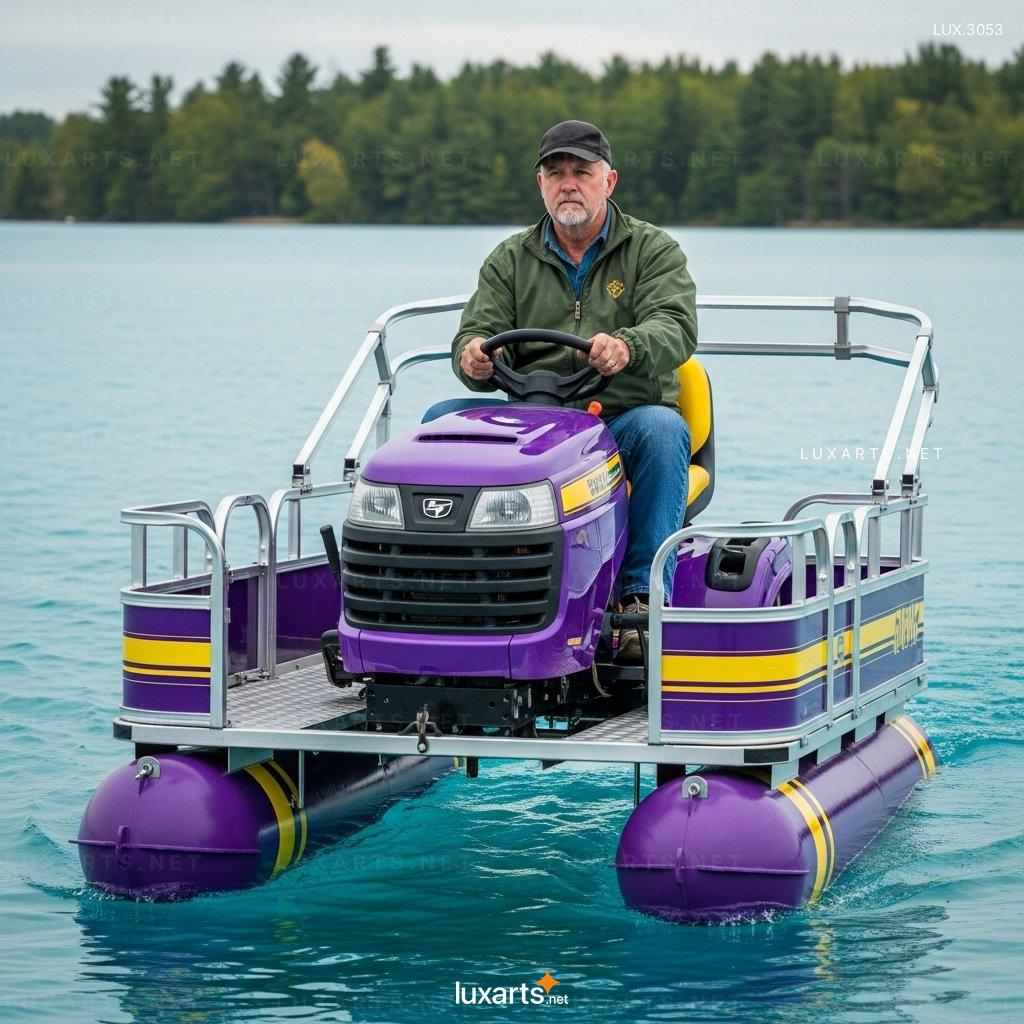Tractor Shaped Pontoon Boat Ideas – Ideal for Lake Cruises tractor pontoon boat 5