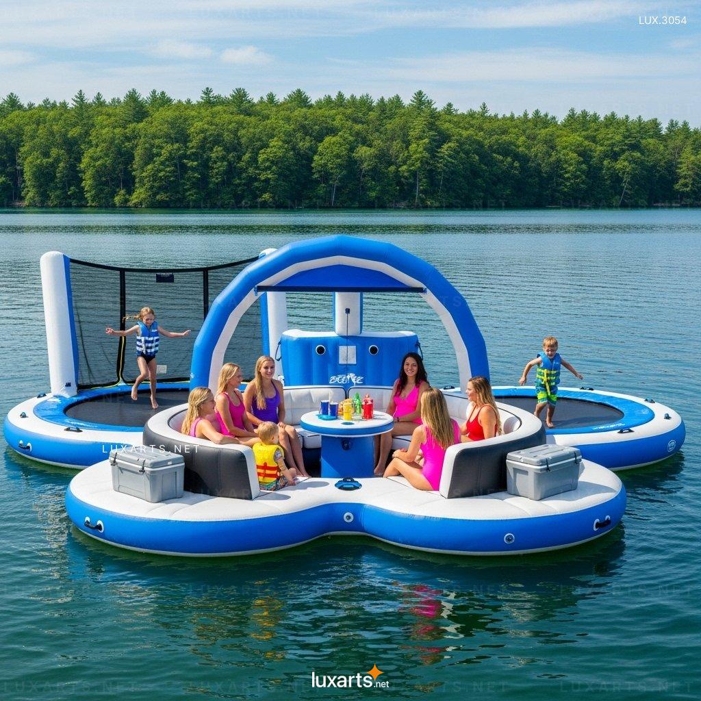 Inflatable Party Floats with Built-in Trampolines – Bounce & Splash at Your Next Pool Party trampolines inflatable party floats 1