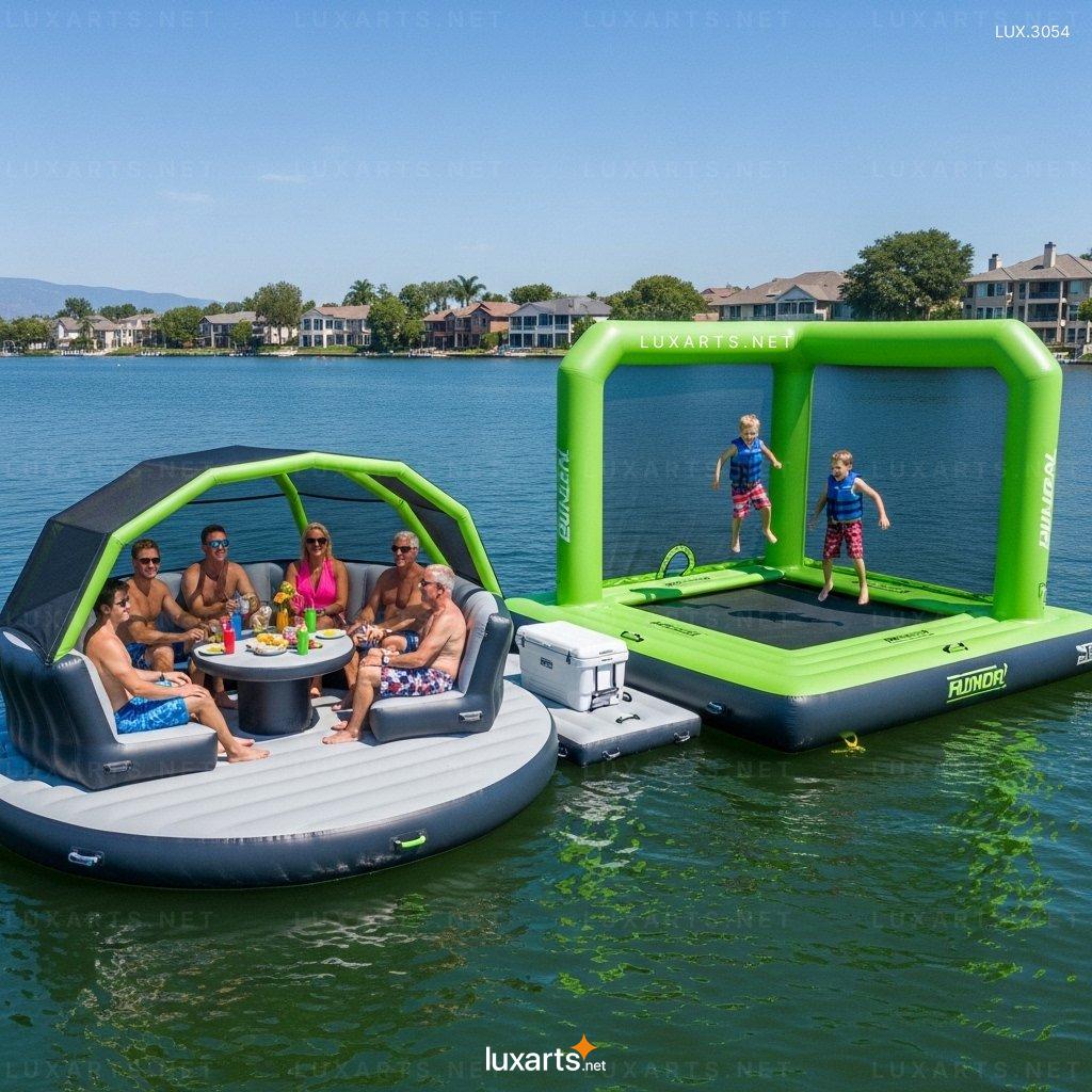 Inflatable Party Floats with Built-in Trampolines – Bounce & Splash at Your Next Pool Party trampolines inflatable party floats 6