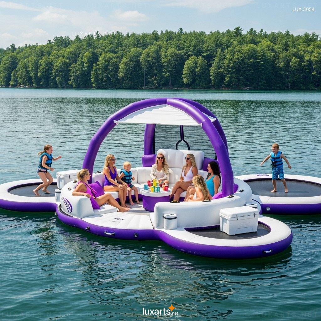 Inflatable Party Floats with Built-in Trampolines – Bounce & Splash at Your Next Pool Party trampolines inflatable party floats 7