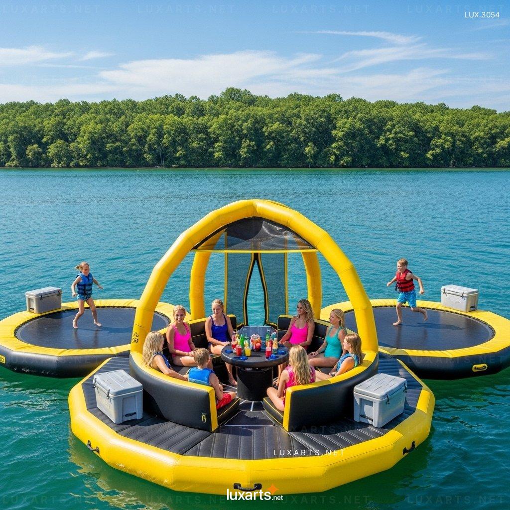 Inflatable Party Floats with Built-in Trampolines – Bounce & Splash at Your Next Pool Party trampolines inflatable party floats 9