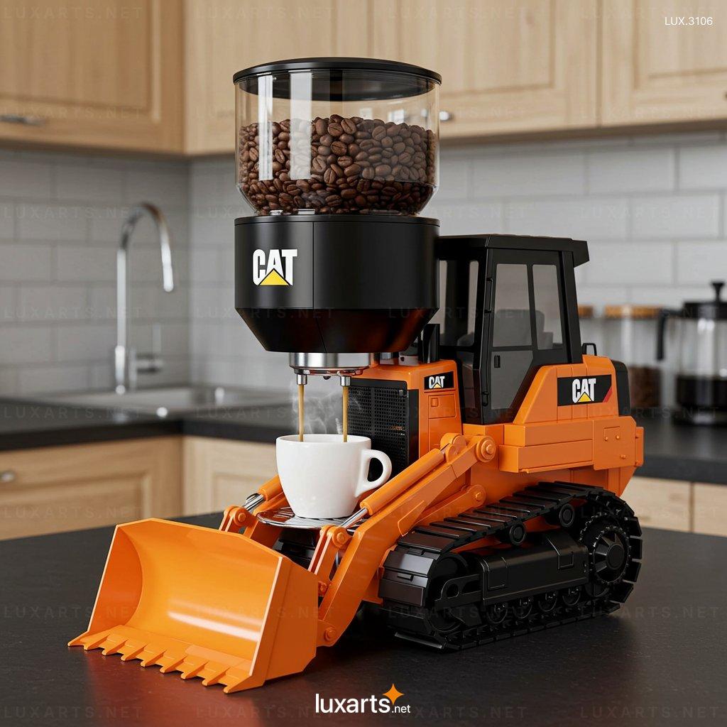 Bulldozer Shaped Coffee Machine – Unique Design for Modern Coffee Lovers bulldozer coffee machine 10
