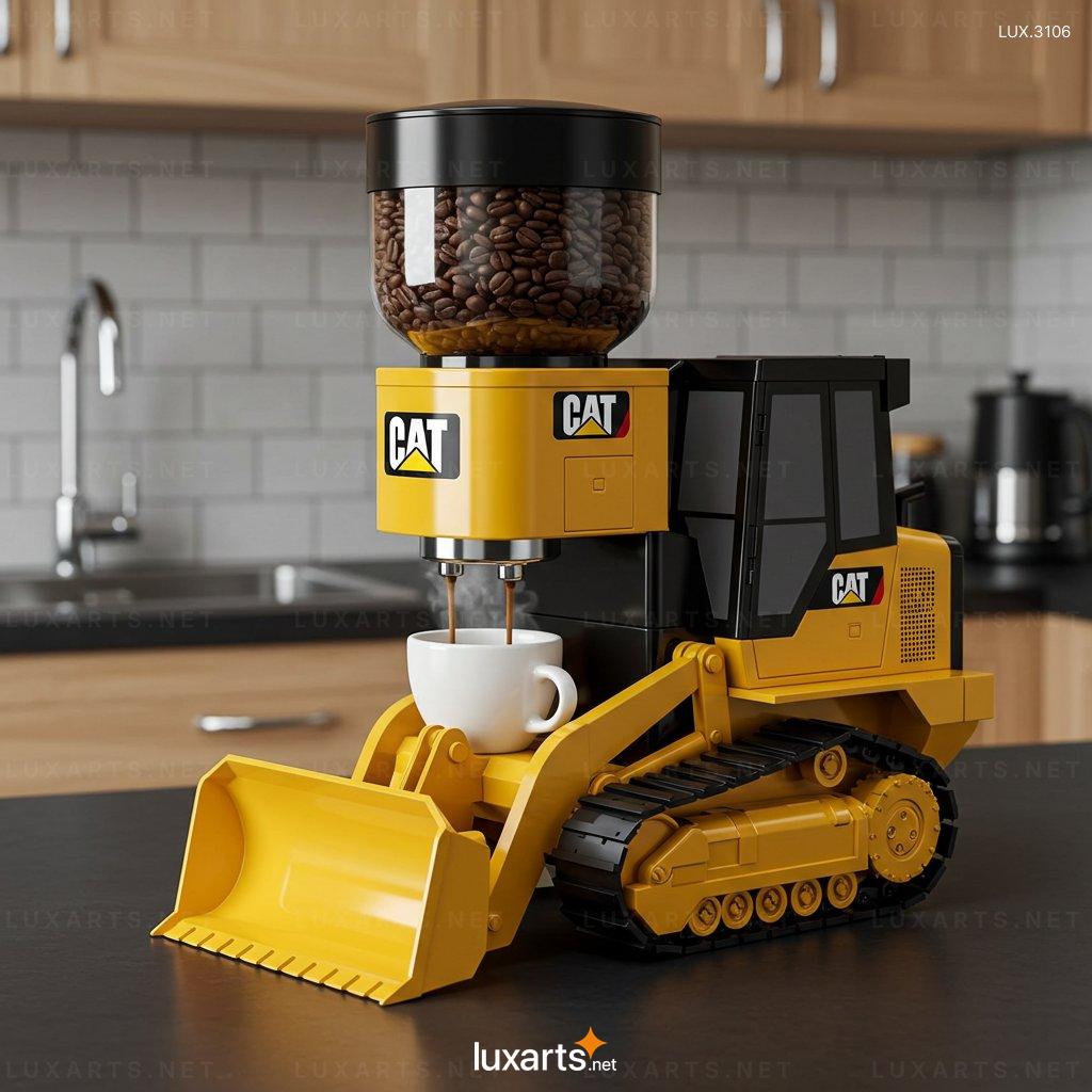 Bulldozer Shaped Coffee Machine – Unique Design for Modern Coffee Lovers bulldozer coffee machine 3