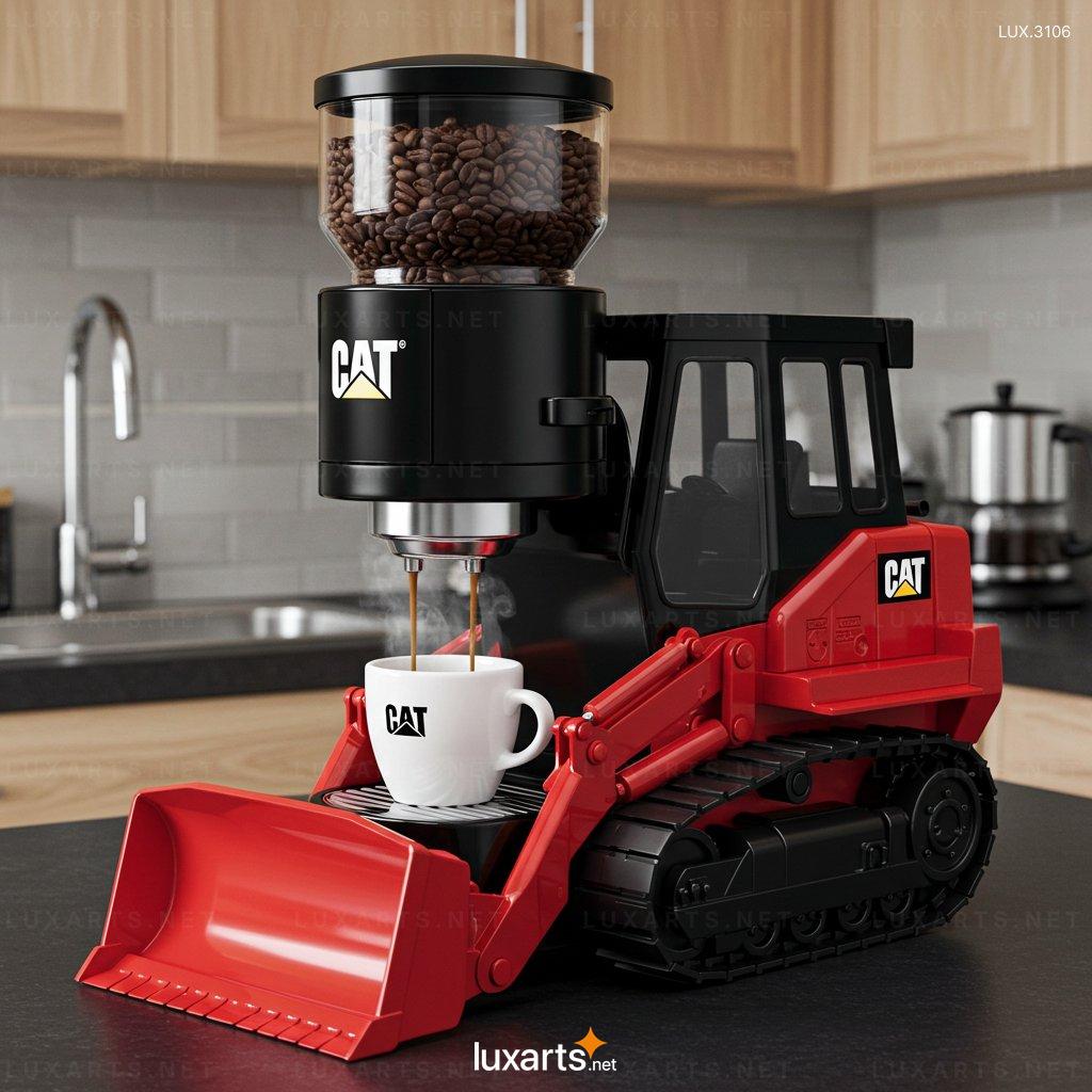 Bulldozer Shaped Coffee Machine – Unique Design for Modern Coffee Lovers bulldozer coffee machine 4