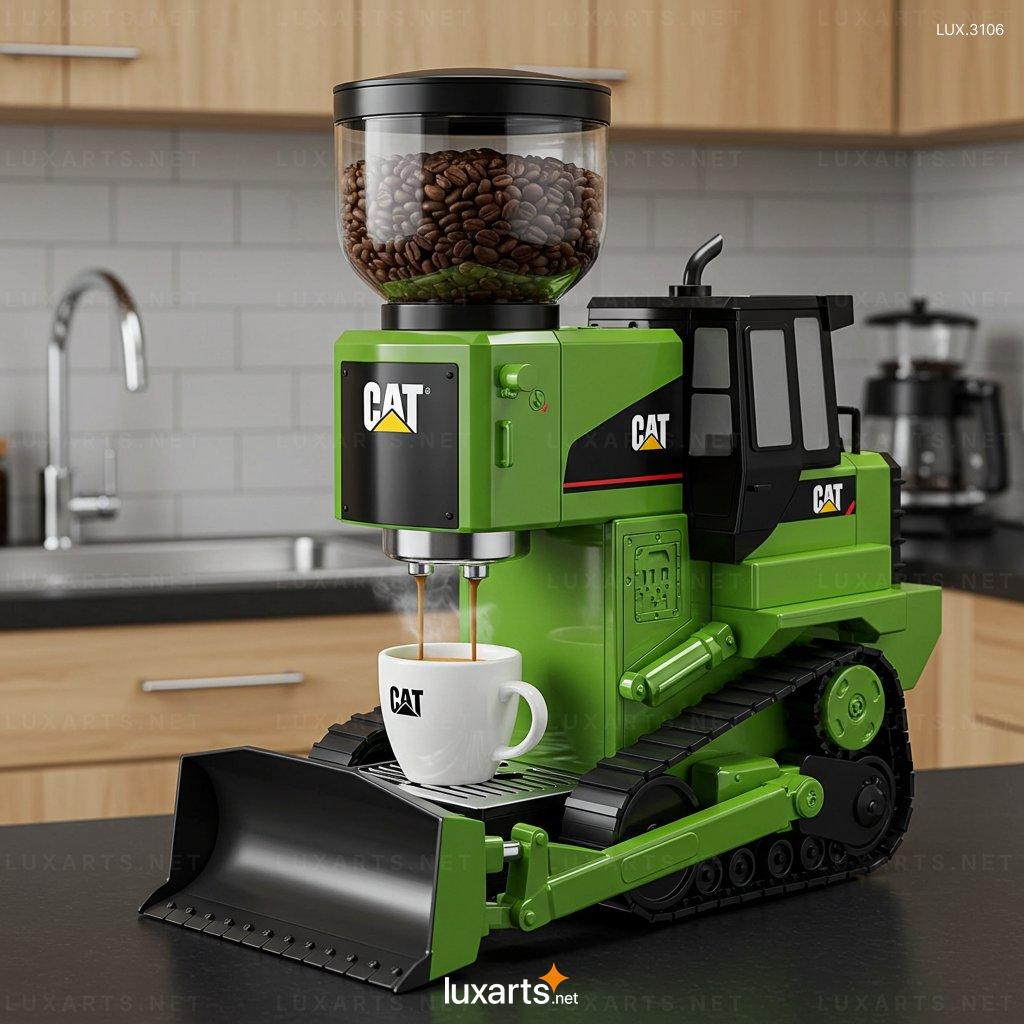 Bulldozer Shaped Coffee Machine – Unique Design for Modern Coffee Lovers bulldozer coffee machine 5