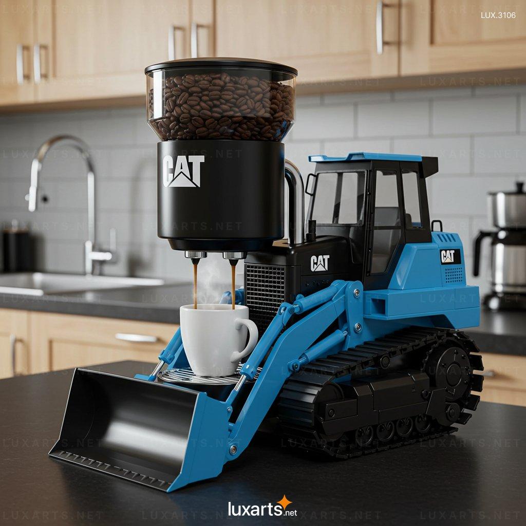 Bulldozer Shaped Coffee Machine – Unique Design for Modern Coffee Lovers bulldozer coffee machine 7