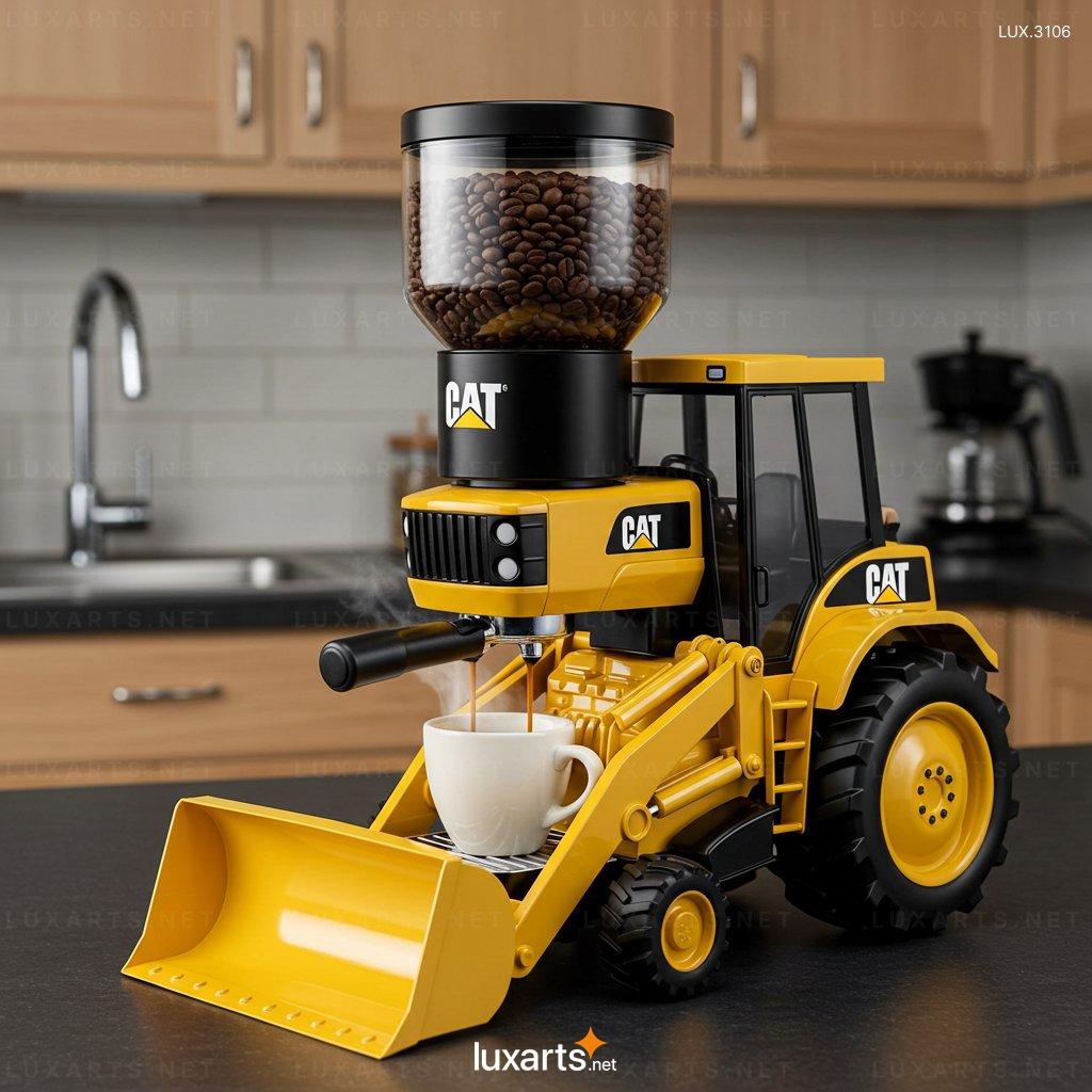 Bulldozer Shaped Coffee Machine – Unique Design for Modern Coffee Lovers bulldozer coffee machine 9