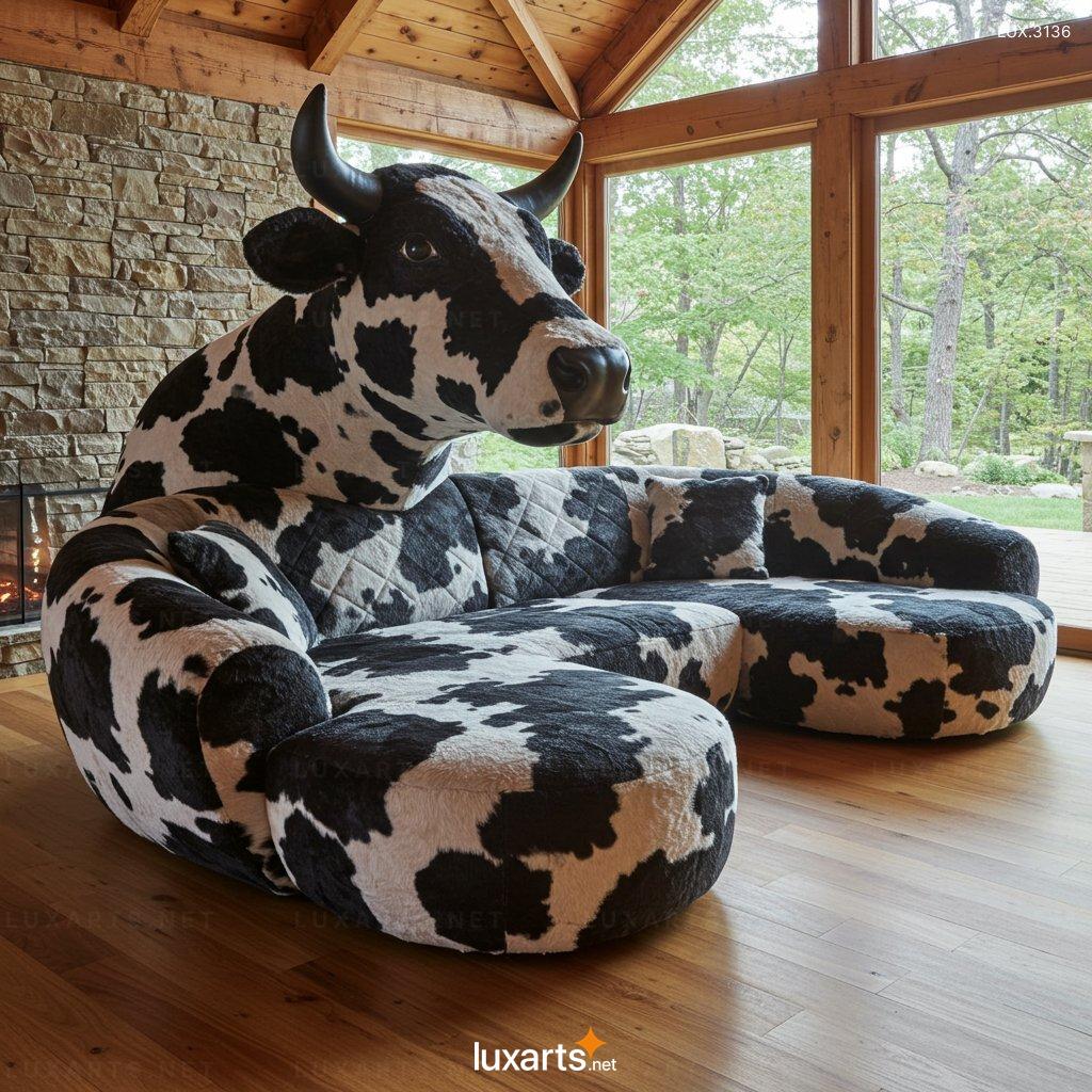 Cow Shaped Sofa – Stylish & Comfortable Seating for Modern Homes cow sofa 11