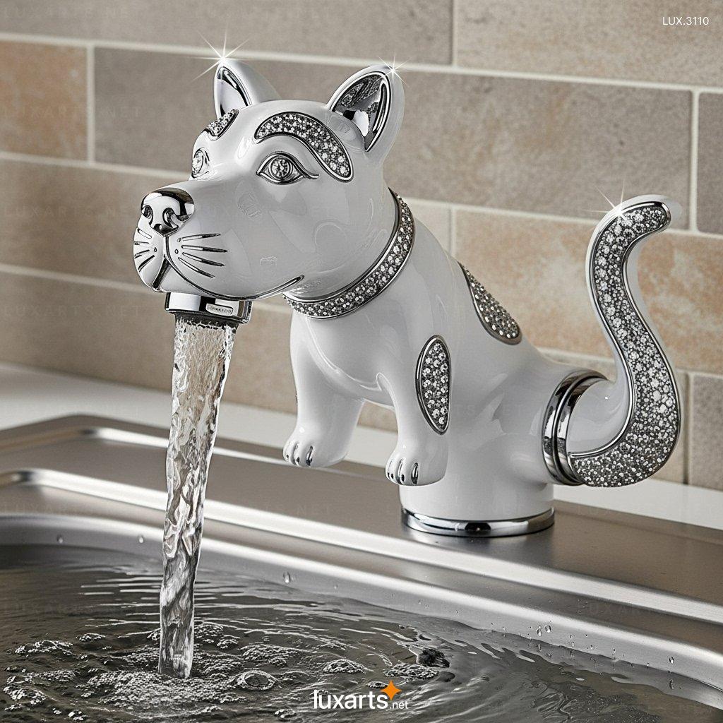 Dog Shaped Faucets: Unique & Stylish Pet-Themed Bathroom Fixtures dog faucet 2