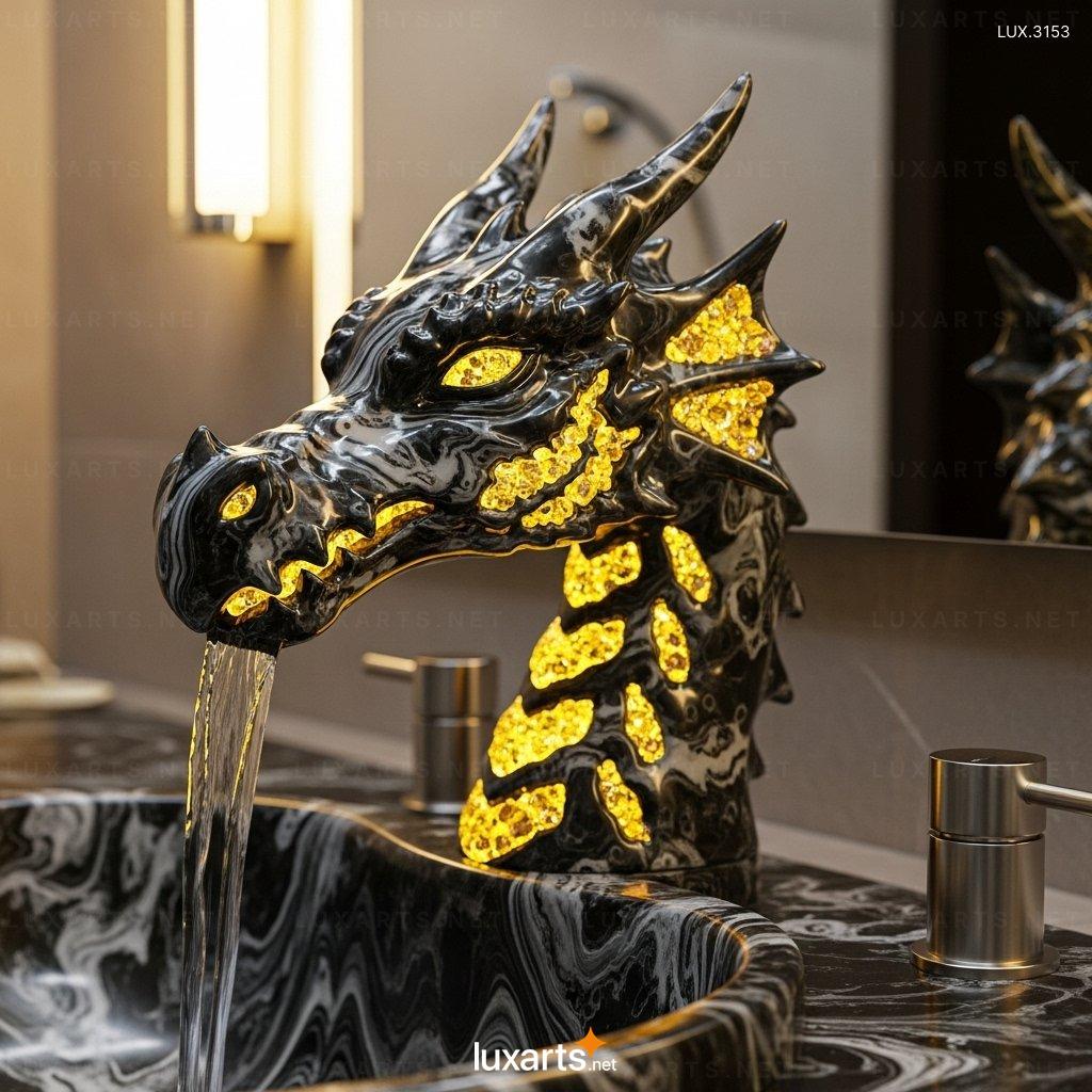 Dragon Shaped Faucet – Elegant Bathroom Fixture with Mythical Design dragon faucet 4