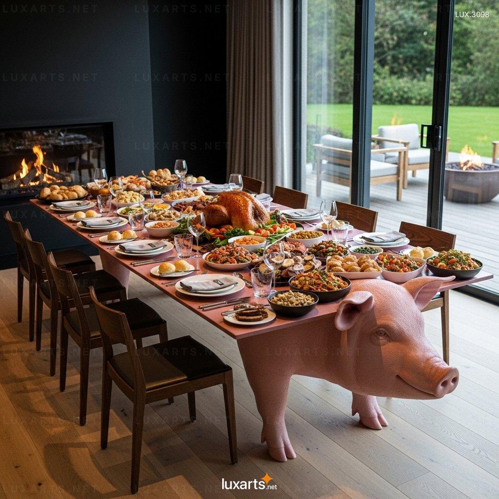 Farm Animal Themed Dining Table – Artistic Country-Style Dining Table for Home Use farm animal themed dining table 4