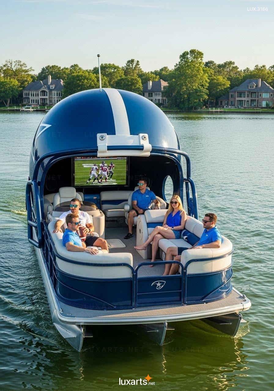 Football Helmet Shaped Pontoons – Durable & Unique Design for Water Sports Enthusiasts football helmet pontoons 2