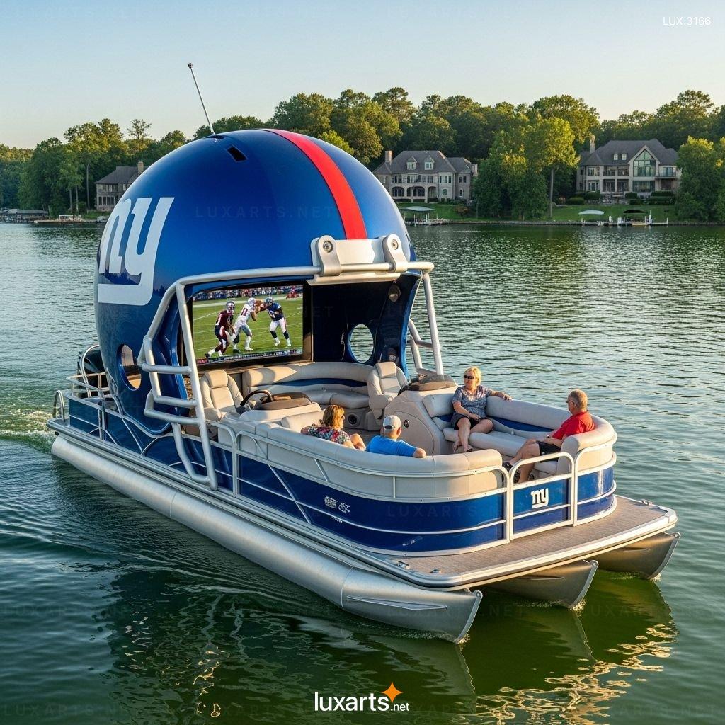 Football Helmet Shaped Pontoons – Durable & Unique Design for Water Sports Enthusiasts football helmet pontoons 3