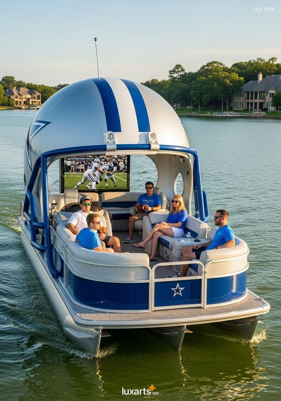 Football Helmet Shaped Pontoons – Durable & Unique Design for Water Sports Enthusiasts football helmet pontoons 6