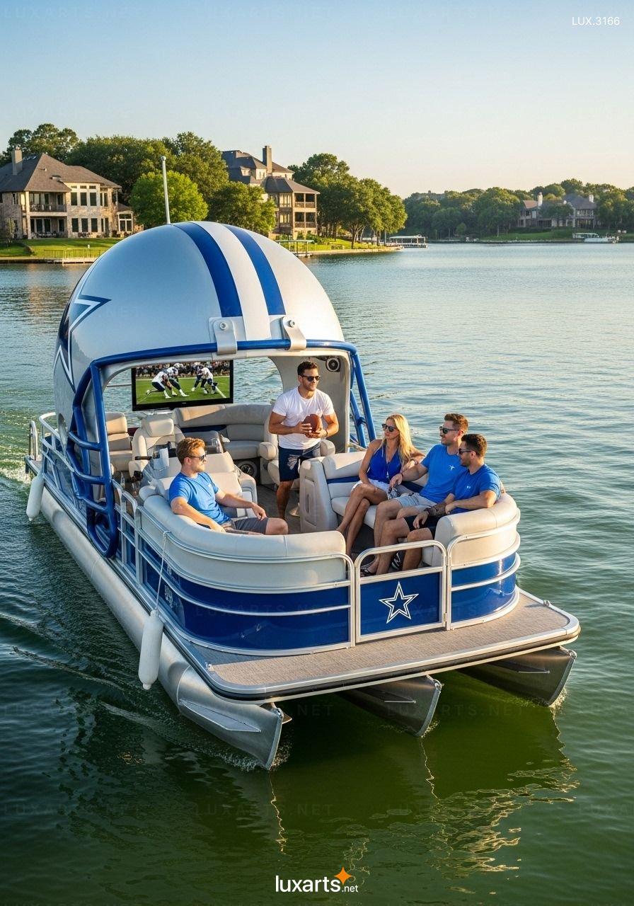 Football Helmet Shaped Pontoons – Durable & Unique Design for Water Sports Enthusiasts football helmet pontoons 7