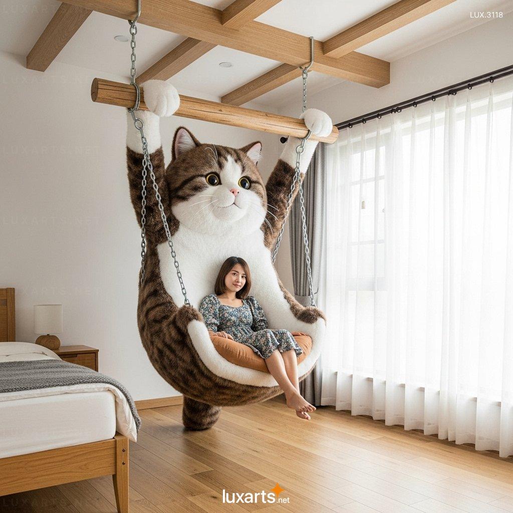 Hanging Cat Shaped Lounger: Unique Comfort & Feline-Inspired Style hanging cat lounger 1