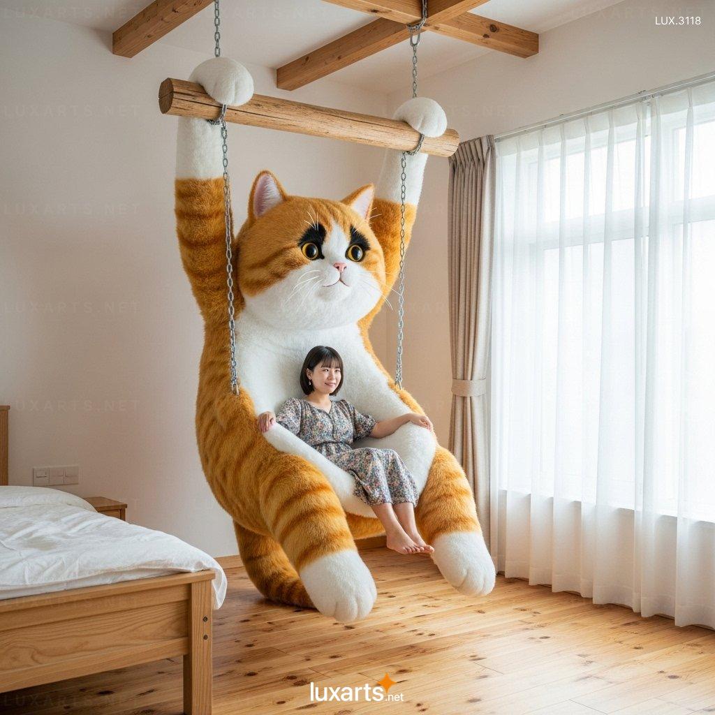 Hanging Cat Shaped Lounger: Unique Comfort & Feline-Inspired Style hanging cat lounger 4