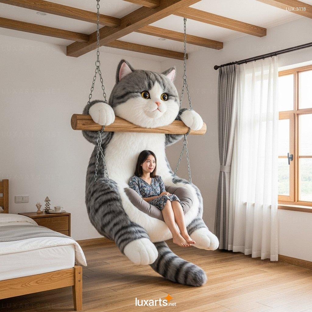 Hanging Cat Shaped Lounger: Unique Comfort & Feline-Inspired Style hanging cat lounger 9