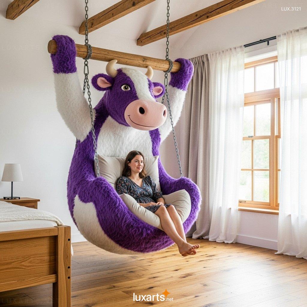 Hanging Cow Shaped Lounger for Home – Comfortable & Unique Hanging Seat Design hanging cow lounger 2