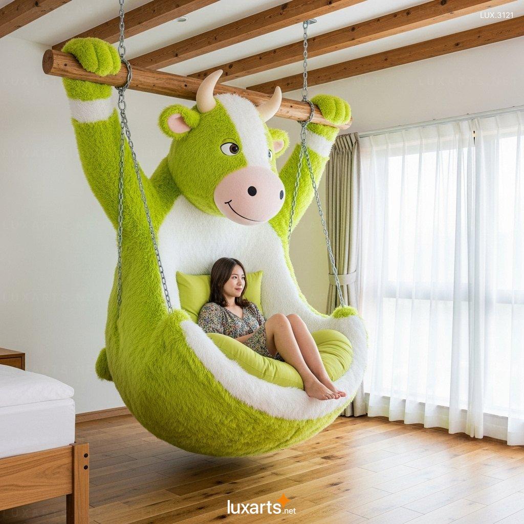 Hanging Cow Shaped Lounger for Home – Comfortable & Unique Hanging Seat Design hanging cow lounger 5