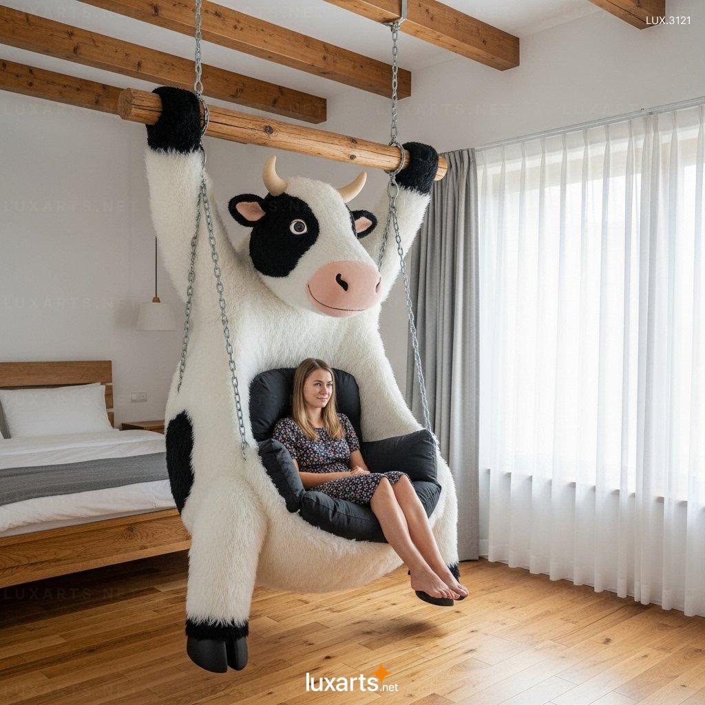 Hanging Cow Shaped Lounger for Home – Comfortable & Unique Hanging Seat Design hanging cow lounger 6