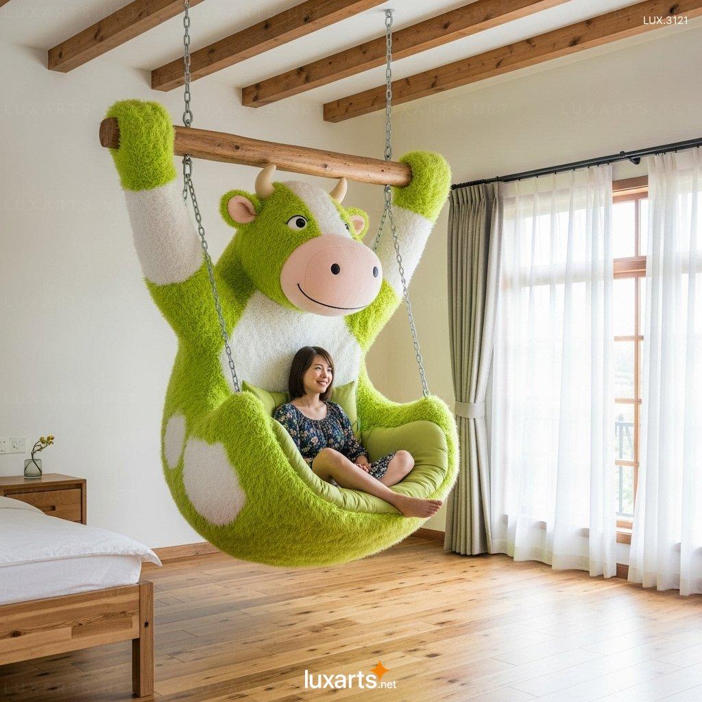 Hanging Cow Shaped Lounger for Home – Comfortable & Unique Hanging Seat Design hanging cow lounger 8